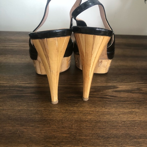 Miu Miu Patent leather wood heeled pumps - Picture 3 of 5